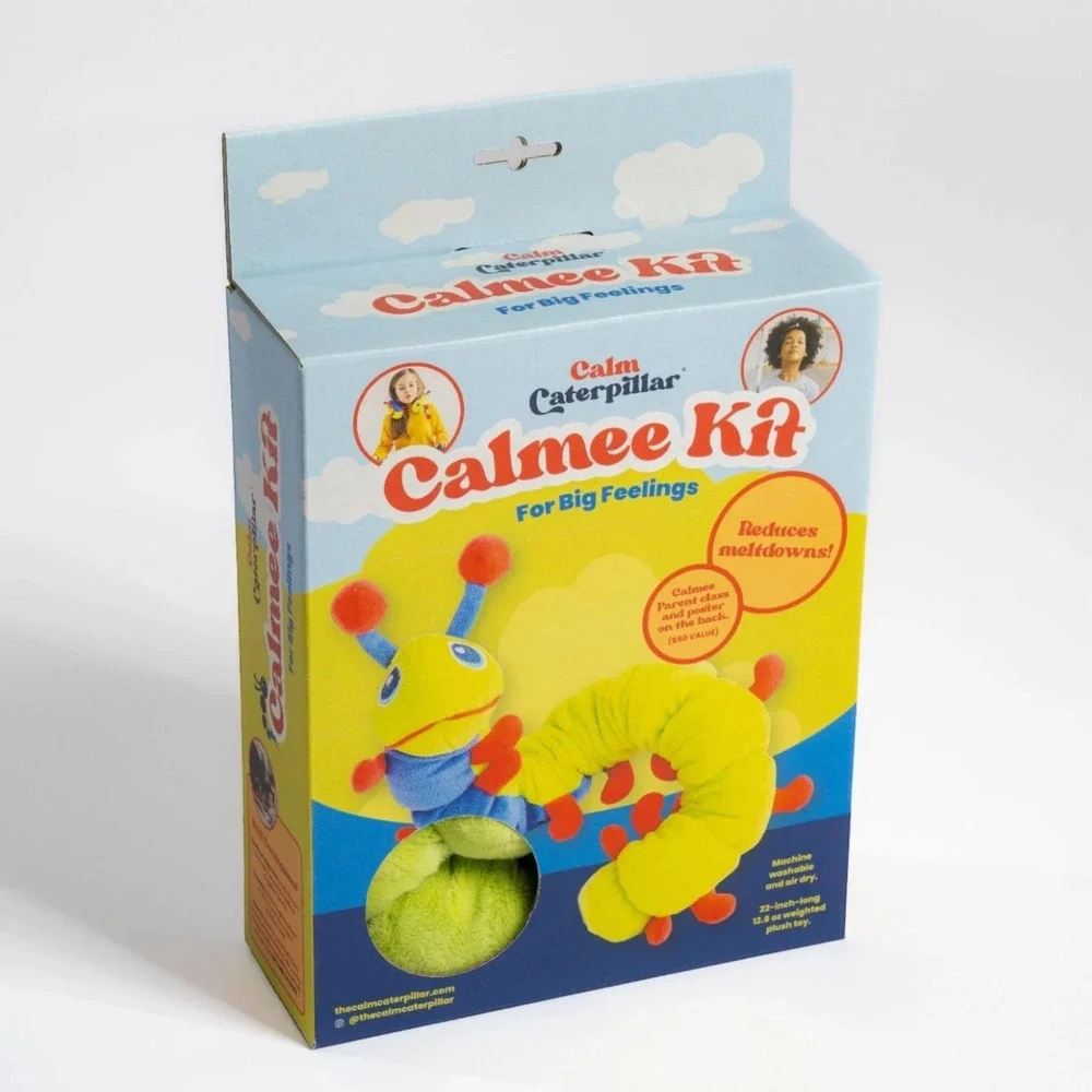 Calmee the Caterpillar Weighted Sensory Plush‎ Toy Breathing Tool